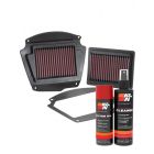 K&N Air Filter YA-1602 + Aerosol Recharge Kit