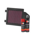 K&N Air Filter YA-4504-T + Aerosol Recharge Kit