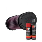 K&N Air Filter YA-7008 + Aerosol Recharge Kit
