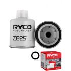 Ryco Fuel Filter Heavy Duty Spin-On Z825 + Service Stickers