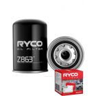 Ryco Oil Filter Heavy Duty Spin-On Z863 + Service Stickers