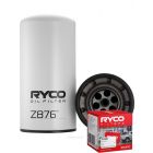 Ryco Oil Filter Heavy Duty Spin-On Z876 + Service Stickers