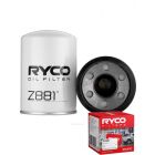 Ryco Oil Filter Heavy Duty Spin-On Z881 + Service Stickers