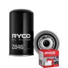 Ryco Oil Filter Heavy Duty Spin-On Hydraulic Z846 + Service Stickers