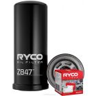 Ryco Oil Filter Heavy Duty Spin-On Hydraulic Z847 + Service Stickers