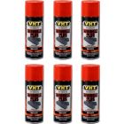 6 x VHT Wrinkle Plus High Heat Paint Red SP204