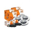Bremtec Front & Rear Disc Rotors + Ceramic Brake Pads