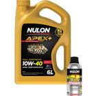 Nulon Apex+ 10W-40 Long Life Engine Oil 6L + Performance Engine Treatment 500ml