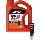 Nulon Semi 75W-80 Gearbox Transaxle Oil 2.5L + Gearbox Diff Treatment 125ml