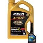 Nulon Apex+ 10W-40 Long Life Engine Oil 5L + Anti-Wear Treatment 300ml
