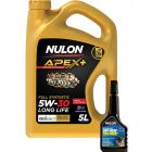Nulon Apex+ 5W-30 Long Life Engine Oil 5L + Anti-Wear Treatment 300ml