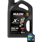 Nulon X-Protect 15W-40 Mineral Engine Oil 5L + Anti-Wear Treatment 300ml