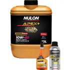 Nulon Apex+ 10W-40 Engine Oil 10L + Diesel Engine Treatment & Injector Cleaner