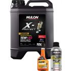 Nulon X-Protect 15W-40 Engine Oil 10L + Engine Treatment & Injector Cleaner