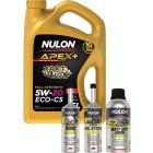 Nulon Apex+ 5W-20 Engine Oil 5L + Turbo Cleaner, Treatment & Extreme Clean