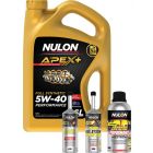 Nulon Apex+ 5W-40 Engine Oil 6L + Octane Booster, Treatment & Extreme Clean