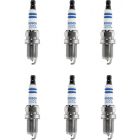 6 x Bosch Spark Plugs Double Iridium P2P FR7KII35T