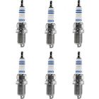 6 x Bosch Spark Plugs Nickel HR8MCV+