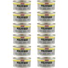 12 x Soudal Polyfiber Polyester Based with Glass Fibers Light Grey 1kg
