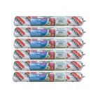 6 x Soudal SMX 30 Plus 2 in 1 Polymer Elastic Adhesive Solvent Free Brown 600ml