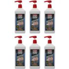6 x Soudal Swipex Hand Cleaner with Integrated Hand Pump Red 1 Litre