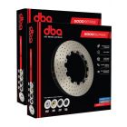 2 x DBA Disc Brake Rotor Ring Cross-Drilled & Dimpled 5000 Series 390mm