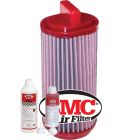 BMC Air Filter FB329/16 + Aerosol Oil & Washing Kit
