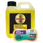 Simoniz Shampoo & Carnauba Wax Intensive Cleaning 1L + Holts HD Jumbo Sponge