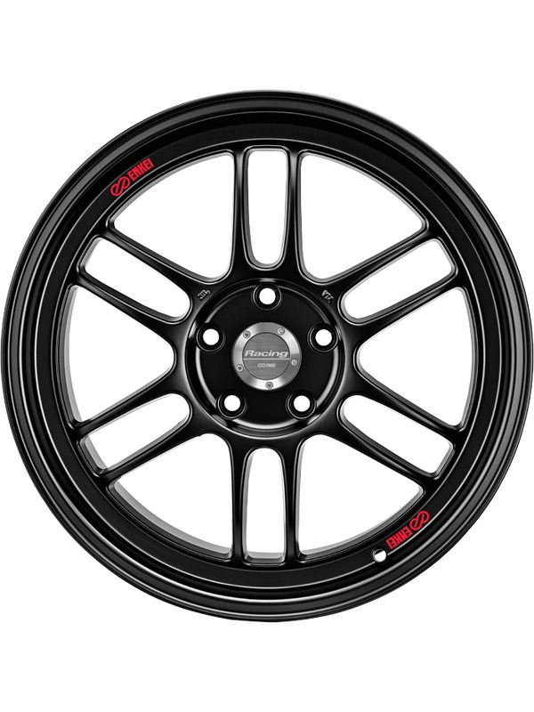 Enkei Commander 17x8 20mm Offset 5x127 Bolt Pattern 71.6 Bore Black Machined Wheel