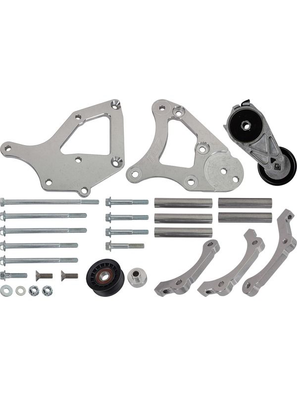 Buy ICT Billet A/C Compressor Relocation Bracket Kit For LS Truck ...