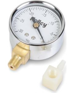Holley Gauge, Vacuum, 0-30" Hg, 2", Analog, Mechanical