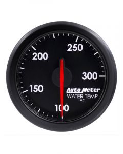 Auto Meter 2-1/16" Water Temp, 100-300`F, Air-Core, Airdrive, Black