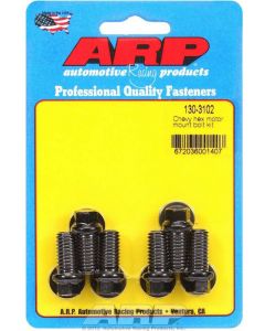 ARP Motor Mount Bolt Hex Head SB/BB & V6 Chev (Mount To Block) Black