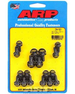 ARP Oil Pan Bolt 12PT SB Chev w/ Standard 2-Piece Pan Gasket Black