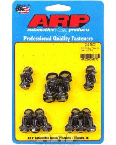 ARP Oil Pan Bolt Hex Head SB Chev w/ Standard 2pc Pan Gasket Black