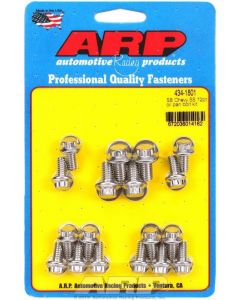 ARP Oil Pan Bolt 12PT SB Chev w/ Standard 2-Piece Pan Gasket S/S