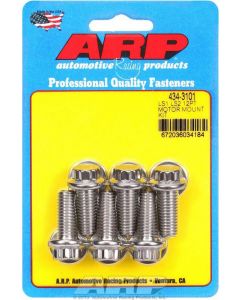 ARP Motor Mount Bolt 12PT GM LS Series Bracket To Block 6PK Stainless