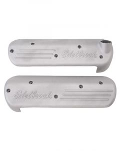 Edelbrock Ignition Coil Covers Natural Logo Chevy 4.8L 5.3L 6.0L Pair