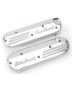 Edelbrock Ignition Coil Covers Polished Logo Chevy 4.8L 5.3L 6.0L Pair