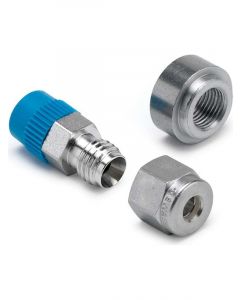 Auto Meter Fitting Steel Compression Fitting 125" Male 1875" Male