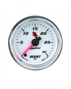 Auto Meter Gauge C2 Boost Pressure 0-30 PSI 2 1/16" Analog Electrical