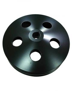 RPC Black Power Steer Pulley Alum