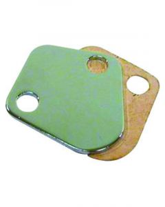 RPC Chrome Steel Block Off, Plate With Gasket Suit B/B, Chev 396 - 454
