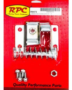 RPC Chrome Steel Hood Latch, Kit, Fits 1967-81, Camaro