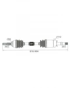 Protex CV Driveshaft