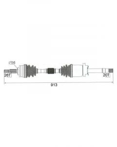 Protex CV Driveshaft