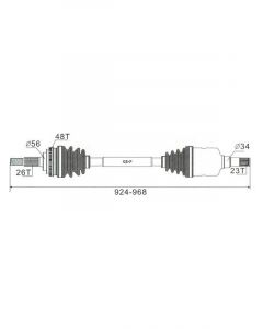Protex CV Driveshaft