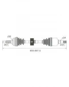 Protex CV Driveshaft