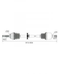 Protex CV Driveshaft