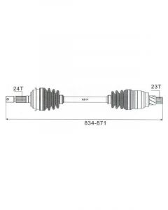 Protex CV Driveshaft